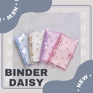 Daisy Pattern Transparent Binder A6 Daisy 6Ring Binder [BUJOYUK]