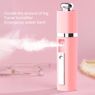 New Arrivals*【Packed with Bubble+Box】 30mL USB Charging Face Spray Nano Mist (Can Use as Power Bank)