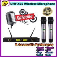 Professional Wireless Microphone UHF Professional Karaoke Microphone Wireless Microphone System X55 