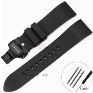 Fossil Rubberite Silicone Band 18/19/20/21/22mm - Waterproof Replacement Strap for FS4656/FS4682/FS5