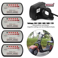 ROWAN1 Battery Capacity Indicator Accessories Scooter E-Bike 36V48V60V72V Battery Indicator
