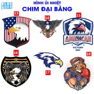 Ironed Image, Heat Pressed Image of Eagle 3