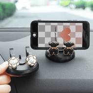 Universal Car Adhesive Phone Holder with 360 ° Rotation for Dashboard Phone Holder for Female Car Interior Accessories