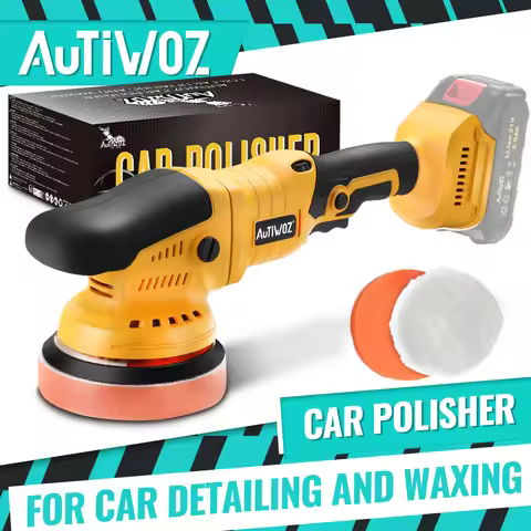 AUTIWOZ 21V Cordless Car Polisher 6-Speed Dual Action Waxing Tool Fit Makita 18V/20V/21V Battery for