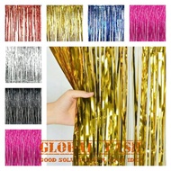 Foil backdrop foil tassel curtain/ foil fringe curtain foil curtain curtain foil banner foil backgro