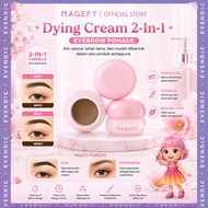 MAGEFY Eyebrow Dying Cream 2-In-1 Eyebrow Cream & Powder Gel Pomade Waterproof | Evendic Beauty