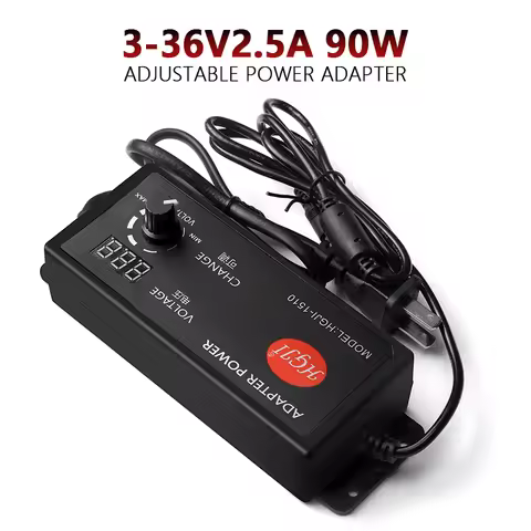 Adjustable AC To DC Power Adapter 3-36V2.5A 90W Power Supply Universal 110V/220V To 3V- 36V 32V 30V 