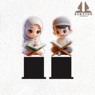 Islamic Children's Acrylic Trophy Acrylic Tahfidz Trophy Custom Acrylic MTQ Trophy