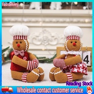 DA* Christmas Bottle Cover Unique Holiday Bottle Sleeve Adorable Gingerbread Man Wine Bottle Sleeve Festive Christmas Party Table Decoration for Home Kitchen and Restaurants