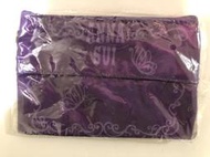 全新紫色Anna Sui化妝包+票卡夾