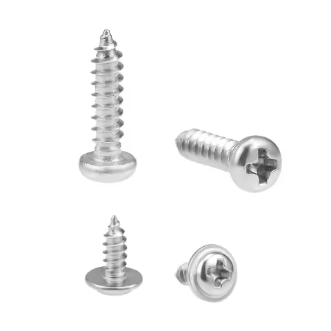 uxcell 50Pcs 3x12mm 3x8mm 2x10mm 2.3x12mm 2.6x8mm Self Tapping Screws Phillips Pan Head Screw Stainl