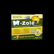 M ZOLE TABLET UBAT CACING