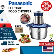 10 Year Warranty【24-Hour Delivery】3L/2L Stainless Steel Electric Meat Mincer Chopper Food Processor 