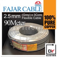 [100%ORIGINAL] FAJAR - 3 CORE CABLE WIRE 2.5mm 90Meter