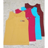 BUY 3PCS ASSORTED LADIES SANDO TOP FIT UP TO MEDIUM SLEEVELESS TOP