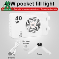 FORBETTER Mini LED Video Lamp, 40W CRI/TLCI 90+ RGB LED Camera Light, Compact 4400mAh Battery 2800-9