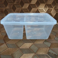 Bekas plastik 2 bahagian Fr 1000-2c/2 compartment plastic container 50sets