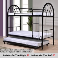 EMBUN  Detachable Double Decker Bed Frame with/without Pull Out Bed &amp; Plywood
