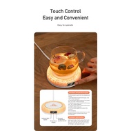 【LB0P】-Rainbow Atmosphere Lamp & Constant Temperature Coaster - Desktop Office Milk Warmer, Lava Hea