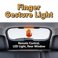 Light For Auto Rear Window Sign Light With Remote Control Middle Finger Gesture Car Led Light Finger