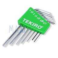 TEKIRO Kunci L Set Elektronik 7 Pcs (Metric / Inch)