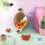 Stein Diamond Casserole 20 cm Glass Lid Pan Glass Lid Pan