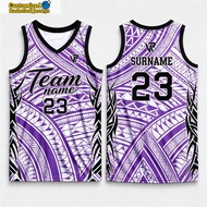 Men Basketball Sando Jersey V Neck Sleeveless 3D Tribal Print Sports Jersey Full Sublimation Breatha