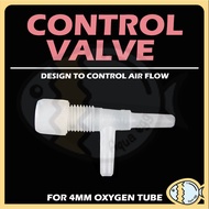 Aquarium Oxygen Airflow Plastic PVC Control Valve for 4mm Oxygen Tube Air Regulation