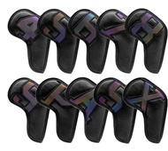 ปลอกครอบ ไม้กอล์ฟชุดเหล็ก & เวดจ์ Head cover iron golf & wedge 10 pcs./pack #4-X / 48°-60°