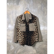 Y2K Japanese Leopard Women Tops LGB GOA Hysteric Vkei Style