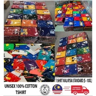 {S~8XL} T-Shirt Dewasa (S-7XL) 100% Cotton Tshirt Biasa !!