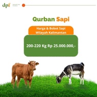 Qurban Sapi - All in - Kalimantan - 200-220KG Djalaludin Pane Foundation