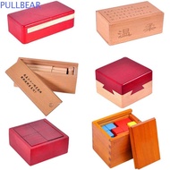 PULLBEAR Wooden Brain Teaser Puzzle, Unlock Luban Lock IQ Puzzle Mind Brain Teaser, Brain Teaser Puz