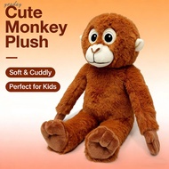 Simulated Orangutan Monkey Plush Toy - Soft Gibbon Doll for Kids Comfort