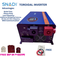 SNADI Solar Pure Sine Wave Toroidal Inverter 48V 4kW Adjustable LVD/HVR & Parameter Modification