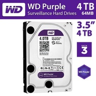 ( โปรโมชั่น++) คุ้มค่า 4 TB HDD (ฮาร์ดดิสก์กล้องวงจรปิด) WD PURPLE 5400RPM SATA3 (WD40PURZ) รับประกั