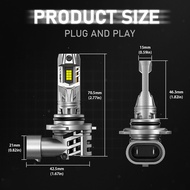 Novsight N63 ใหม่ล่าสุด ไฟหน้ารถยนต์ ไฟตัดหมอก H4 H7 H11 9005 9006 90W 6500L 20000LM