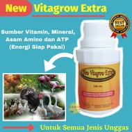 NEW VITAGROW EXTRA VITAMIN SELENIUM ASAM AMINO ATP PERTUMBUHAN AYAM