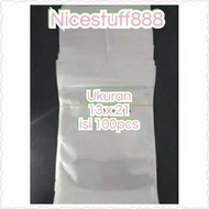 Packing Plastik 13 × 21 cm Ziplock Klip Aksesoris / Ziplock Zipper / Zip Lock 13 x 21 cm  Plastik 13