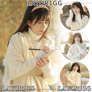 LAYOR1GG Hooded Knitted Shawl, Button Winter Warm Ladies Tassel Cape, Bohemian Wraps Scarf Coat