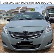 ALL TOYOTA VIOS MODEL MATTE BLACK EMBLEM LOGO