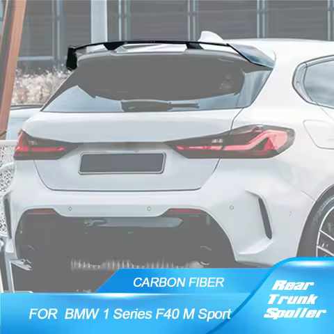 Rear Roof Lip Spoiler Wing For BMW 1 Series F40 118i M Sport M135i Hatchback 2020-2022 Carbon Fiber 