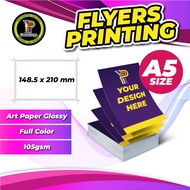 FLYERS PRINTING A5 - Art Paper Glossy 105 GSM