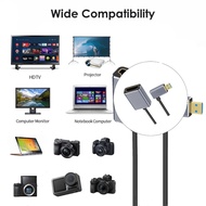 Fir Fast Video Cable 8K60Hz Microed to Standard Camera Dynamic Enhances Auditory