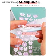 [milliongridnew] 1Set Cute Tweezers Scrapbook Sticker Hand Account Tools Plastic Tweezers Scraper GZY