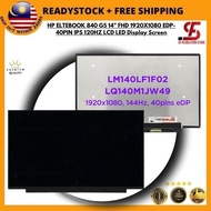 HP ELTEBOOK 840 G5 14" FHD 1920X1080 EDP-40PIN IPS 120HZ LCD LED Display Screen