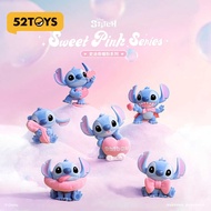 52TOYS Disney Stitch Warm Pink Mystery Box Stitch Hand-Made Ornaments Trendy Toys Gift Ornaments