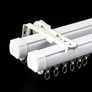 Thick Curtain Track Pulley Slide Track Guide Track Single Double Track Straight Track Roman Rod Curt