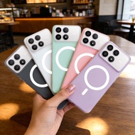 New jelly color simple magnetic phone Case Xiaomi Poco F8 F7 F6 F5 F4 F3 Pro Ultra 5G Casing 2-in-1 