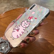 Case For VIVO Y12 Y12i Y15 Y17 Y3 Y3s Y17s Y36i G2 Y28 5G Cute Cartoon Cat Phone